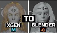 Xgen to Blender tutorial