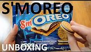 Unboxing S'mOreo Marshmallow & Chocolate Flavor Creme Filled Graham Flavored Sandwich Cookies