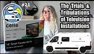 Installation and Review of the Cello 19" Traveller Smart 12V TV in our 2021 Dreamer D55 Campervan