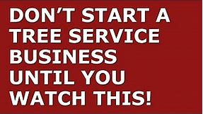 How to Start a Tree Service Business | Free Tree Service Business Plan Template Included