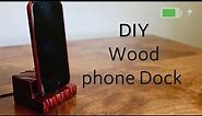 DIY Iphone Charging dock // Woodworking