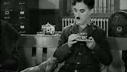 Charlie Chaplin Modern Times Coffee Drinking Funny