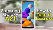 Samsung Galaxy A21 How to Take a Screenshot