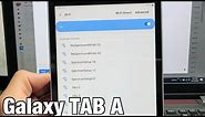 Galaxy TAB A: How to Connect to Wifi Internet Network