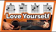 Love Yourself Guitar Tutorial (Justin Bieber) Easy Chords Guitar Lesson
