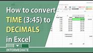 Convert Hours & Minutes in Excel to decimals for billable hours by Chris Menard