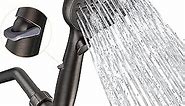 SunCleanse Shower Head, 7 Settings Hand held Shower with ON/OFF Pause Switch, Oil Rubbed Bronze High Pressure Shower Head with 71 inch Hose