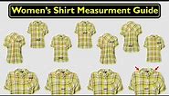 Women's Shirt Measurements & Size Chart Guide