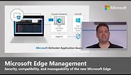 Microsoft Edge Browser: Security, Compatibility, and Update Management (Chromium | 2020)