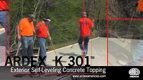 ARDEX K 301™ Exterior Self-Leveling Concrete Topping - Demonstration