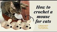 how to crochet a mouse for cats? | crochet tutorial | Beginner Friendly