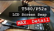 DIY Thinkpad T580 P52s LCD Screen and Display Cable Replacement Guide | Innolux Panel Upgrade
