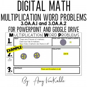 Digital Math: Multiplication Word Problems