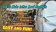 How To Make Letter Bead Keychain | DIY Tutorial | Personalized Name Keychain | Small Business
