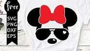 Minnie mouse sunglasses svg free, disney svg, minnie mouse svg, instant download, silhouette cameo, sunglasses svg, minnie svg, png 0288