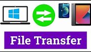 How to Transfer Files between iPad iPhone and Windows 10 Computer without using iTunes / Software's