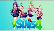 The Sims 4 CAS (Doki Doki Literature Club) CC download in description~