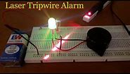 How to make a "Laser Security Alarm System" at Home on a Breadboard [HD]
