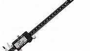 NEIKO 01408A 8” Electronic Digital Caliper Extra Large Display | 0-8 Inches | Inch/Fractions/Millimeter Conversion | Polished Stainless Steel