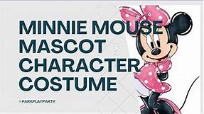 Minnie mouse mascot character costume
