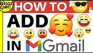 How to add smileys and emojis in Gmail