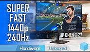 HP Omen X 27 Review, The Fastest 1440p Gaming Monitor (240Hz!)