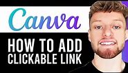 How To Add a Clickable Link/Button in Canva (Step By Step)
