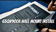 Samsung 65" QN900A Wall Mount - Fixed Flat Bracket Install