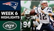 Patriots vs. Jets | NFL Week 6 Game Highlights
