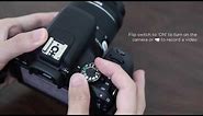 Basic setup tutorial of your first DSLR: Canon EOS 800D