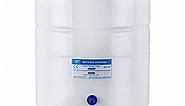 iSpring T55M 5.5 Gallon Residential Pre-Pressurized Water Storage Tank for Reverse Osmosis (RO) Systems, White