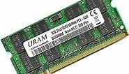 URAM DDR2 SDRAM 2GB 667MHz PC2 5300S PC2 5300 1.8V 200 pin Non-ECC SODIMM Samsung Chip Laptop Memory RAM for Notebooks with Intel and AMD Systems, and for iMac,MacBook,MacBook Pro and Mac Mini