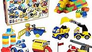 Kids Toys Sets for Boys 2 5 - Building Blocks Car Set 171-pieces Classic Large Building Bricks Compatible with All Major Brands Educational Toys Blocks for Toddlers 3-5 All Ages