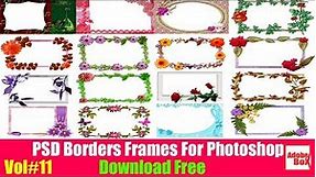PSD Borders Frames For Photoshop Download Free By Adobe Box