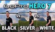 GoPro HERO 7 Black vs Silver vs White! (4K)