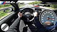 BMW M4 CS F82 INFINITAS 560HP TOP SPEED DRIVE ON GERMAN AUTOBAHN 🏎