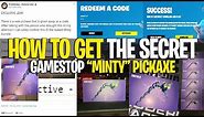 *NEW* How to get the "Minty" Gamestop Fortnite Halloween Pickaxe!