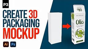 How to Create 3D Packaging Mockup in Illustrator and Photoshop