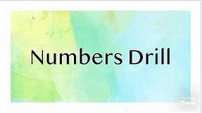 Numbers Drill 1 (whole numbers and $) for Steno