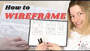 How to create a wireframe UX design | CRAZY 8s | Wireframing basics | How to start wireframing Figma