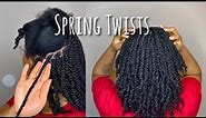 DIY Spring Twists Tutorial | Easy Protective Style for Natural Hair