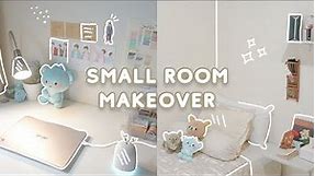 SMALL BEDROOM MAKEOVER 🌱 minimalist on a budget + room tour | Indonesia