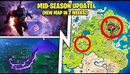 NEW MAP REVEAL (3 Volcanoes, Tilted Towers, Mystery POI, Fortnite Event!)