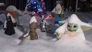 Timelapse: Baby Yoda, Baby Groot and friends buried by snow