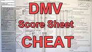 Actual DMV Dash Cam Drive Test and Eval Score Sheet Walk through Includes Cheats, Tips and Tricks