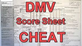 Actual DMV Dash Cam Drive Test and Eval Score Sheet Walk through Includes Cheats, Tips and Tricks