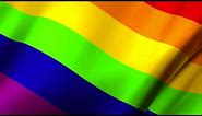 Free Video Background Loop: LGBT Flag Waving