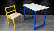 How to Make a PVC TABLE and CHAIR | Homemade Table & Chair Desktop