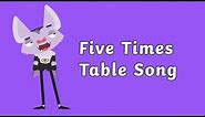 Twinkl Five Times Table Song