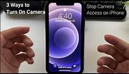 3 Fastest Ways To Open Camera on iPhone 14 Pro Max/ 13 Pro Max Stop Camera Access on Lock Screen